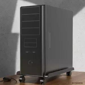 컴퓨터 본체 받침대 이동식 데스크탑 선반 폭조절 거치대 트레이 pc 다이 슬림 바퀴 정리 수납 보관 캐리어