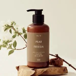 해피바스 스킨케어 퍼퓸 바디앤핸드로션 페어앤프리지아향 400g