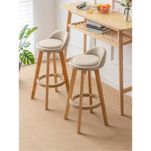 체어 킨포크 식탁 스툴 55cm 우드 세트 홈바 원목 스탠딩 회전 의자
