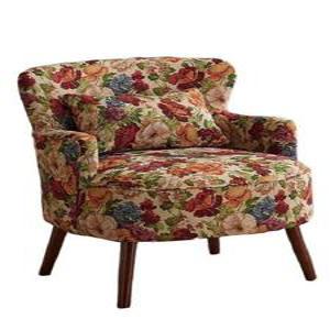 북유럽 쇼파 엔틱 복고풍 1인용 꽃무늬 의자 빈티지
