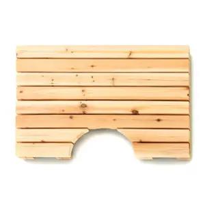 편백나무 욕실 발판 변기형 63cmx46cm/바닥/받침/변기/안전/깔판/디딤대/메트