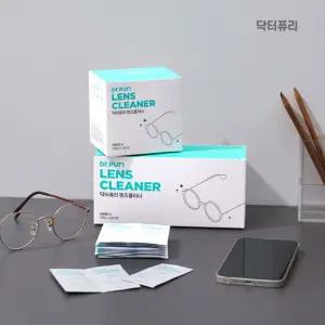 [NEW 대용량 출시]닥터퓨리 렌즈클리너 항균티슈 200매+200매 레몬향 안경닦이