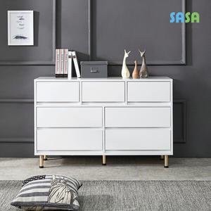 사사가구 비스 하이그로시 1200 3단와이드서랍장