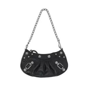 발렌시아가 여성 르 카골 하트 미니 숄더백 블랙 695814 23EJY 1000