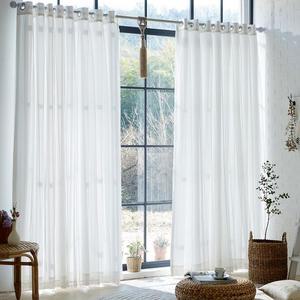 뷰하우스 스텔라 레이스 이중직 암막커튼+커튼봉세트 특대형 거실커튼