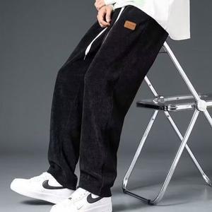 [기타]겨울체육복 남자 골지 기모바지 허리 밴딩 겨울 일자팬츠 2컬러