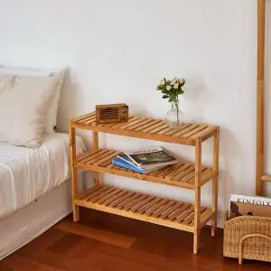 100고무나무 순수 원목 3단 선반 800