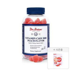 닥터브라이언 비타민C&D 3000 복숭아맛 100구미, 1개 + 증정(복숭아맛 15구미, 1개)