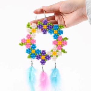 디폼 블럭 꽃 드림캐쳐 만들기 diy 세트 행운 모빌 장식 공예 키트 초등 방과후 돌봄 늘봄 수업 재료 교구