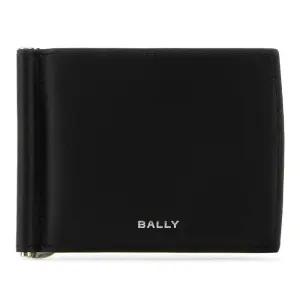 블랙 레더 머니 클립 지갑 MLW06FVT199 U901P