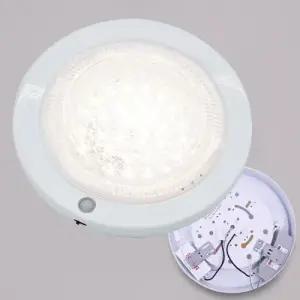 코아프 LED원형 비상센서등 주광색 크리스탈 15W 현관등 베란다 국산