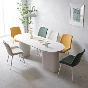 알로 6인용 템바보드 포세린 세라믹 식탁 메이 의자 세트 2000 CNM222C