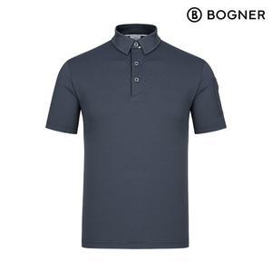 [보그너] 남성 Y에리 소재믹스 반팔 티셔츠 D/GREY