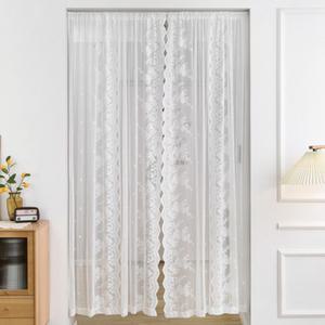 레이스 커튼 압축봉 세트 주방 거실 침실 가림막 가리개 화이트 커텐