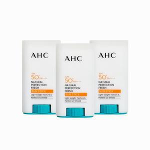 AHC 내추럴 퍼펙션 프레쉬 선스틱 17g (SPF 50+) 3개