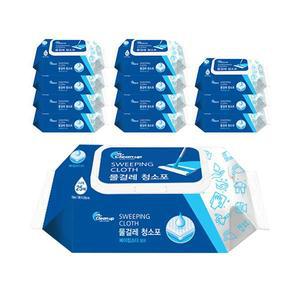 클린업 청소용 베이킹소다 물걸레 청소포 특대형 25매 12개