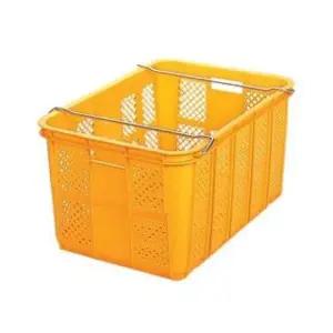 수납 바구니 보관함 볼 바스켓 정리박스 적재함 136L/농산물/공보관/운반/창고/짐보관/공장/손잡이/이사