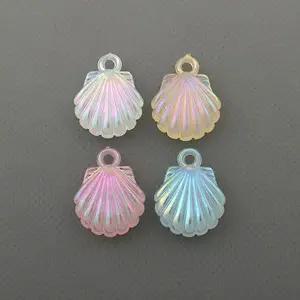 비즈아이 [6521]아크릴펜던트 조개 15x19mm ,1개