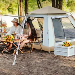 사각 원터치 텐트 캠핑 차박 비치 그늘막 3인용 간편피칭 4면 개방형