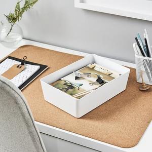 쿠기스 수납함 화이트 18x26x8cm 뚜껑별매 수납함 수납박스 수납상자