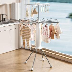 무타공접이식 신생아빨래 건조대 빨래대 2단 접이식빨래건조대 원룸빨래건조대 이불빨래건조대