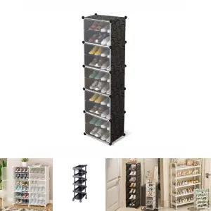 (1열 10단) 큐브 신발장 조립식 현관 신발 정리대 보관함/수납함/다이/수납/보관/선반/정리/정리함/정리렉