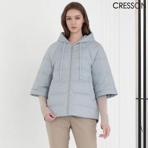 [크레송] 블루그레이 덕다운 후드 케이프 C243B801A_18