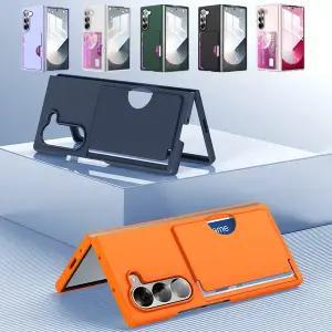 갤럭시z폴드 7 6 심플 컬러 카드 홀더 수납 지갑 투명 젤하드 범퍼 지폴드 제트폴드 폴더 케이스