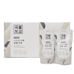 곡물도감 서리태 가득  콩물 두유 국산 무가당 검은콩 180ml 15개(2종 택1)