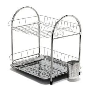 리빙나이스 올스텐 슬라이드 2단 식기건조대 세트 수납선반 개수대 싱크선반 싱크대선반