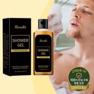 Roxelis 남성 샤워 페로몬 향수 젤 100ml 알로에 오래 지속되는 신선함