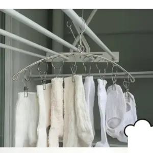 8구 스텐 걸이식 행거 옷걸이 건조대 미니 소형 빨래 미니건조대 빨랫대 베란다빨래건조대