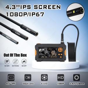 산업용 내시경 8mm 3in 1080P 단일 듀얼 회전식 자동차 검사 장치 도구 카메라