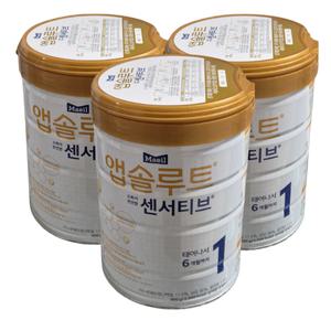 매일유업 앱솔루트 센서티브 분유 1단계 900g x3캔