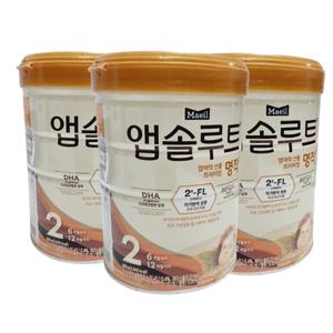매일유업 앱솔루트 명작 분유 2단계 800g x3캔