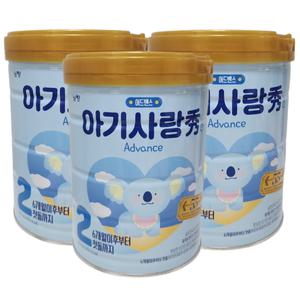 남양 아기사랑 수 어드밴스 분유 2단계 800g x3캔