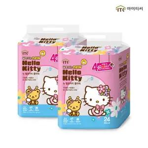 헬로키티 프리미엄 플라워 화장지 4겹x24롤x2팩