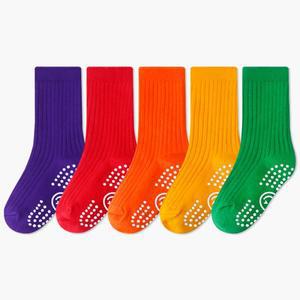 새실로 아동용 투데이 갑종 골지 긴목 양말 5족 세트