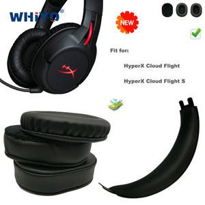 HyperX Cloud Flight S 헤드셋 부품용 새 업그레이드 교체용 이어 패드 가죽 쿠션 벨벳 귀마개 이어폰 슬리