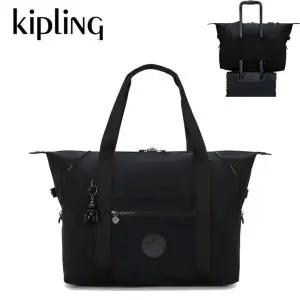 [키플링] 블랙 짐가방 여행 보스턴백 트래블백 아트 M 블랙 KPCBR03 INBK..