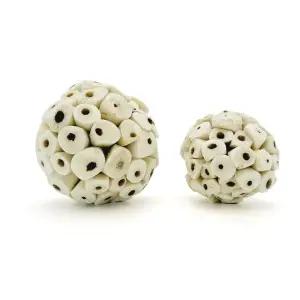 천연 솔라볼 모란 왕관 퀘이커 코뉴어 앵무새 장난감 입질 놀이 공