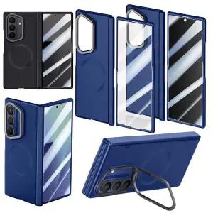 [유니커블]갤럭시 Z폴드7 사생활보호 필름 마그네틱 맥세이프 호환 카메라 거치대 힌지 풀커버 하드 케이스