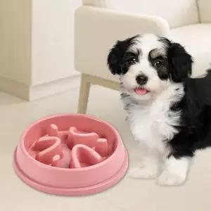 반려동물 슬로우 피더 식기 강아지 고양이 급체 방지 사료 그릇 (WFJC20Q)