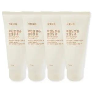 식물나라 뽀얀쌀 클렌징폼 백진주쌀 클렌징폼 120ml 2개입 2개