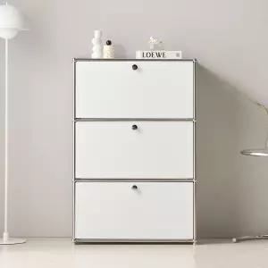 파스코 모듈 3단770수납장 3도어 YJ-P862 미드센츄리 인테리어 거실침실  모듈수납장