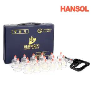 한솔부항기 17컵+펌프 사혈기 채혈침 세트 부황기