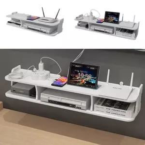 [QNV49Z6C_58]무타공 티비 셋톱박스 선반 수납함 소형 2칸