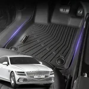 리얼핏 제네시스 G80(20년~현재) 논슬립 3D TPE 실내매트[호환]