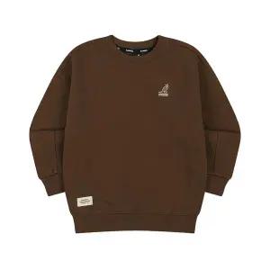 [캉골키즈](대전신세계)클럽 로고 브러쉬드 스 셔츠 RD 0001 브라운_ARDCMT00010BR