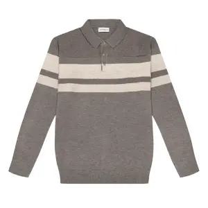 [롯데백화점]카브리니 파크랜드(오스틴리드) 베이지 블럭 패턴 긴팔 티에리넥 AWN24344